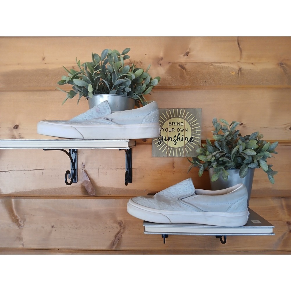 Vans Women's Blue and White Trainers Unisex Women's 7 Men's 5.5 Suede - Picture 2 of 8